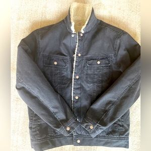 Faherty Denim Trucker Jacket Dark Navy - Like New